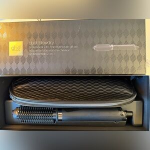 GHD DUET BLOWDRY HAIR DRYER BRUSH IN BLACK